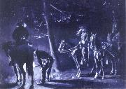 William Henry Shelton General Duke Searching for Tracks oil painting